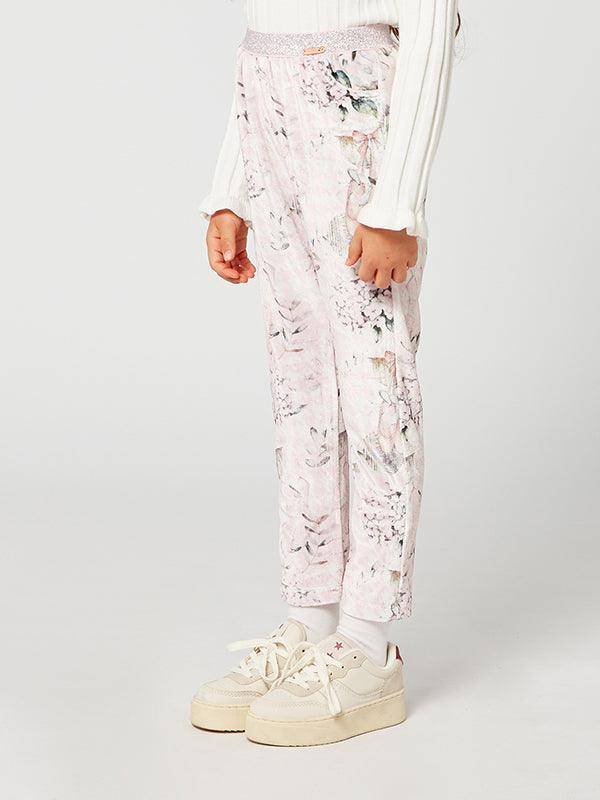 One Friday Pink Floral Printed Legging - One Friday World