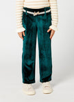 One Friday Solid Green Corduroy Pants - One Friday World