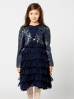 One Friday Navy Blue Tiered Dress - One Friday World