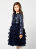 One Friday Navy Blue Tiered Dress - One Friday World