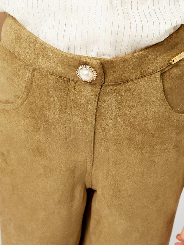 One Friday Camel Solid Culotte - One Friday World