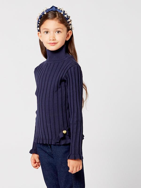 Navy Blue Turtleneck Warmer - One Friday World