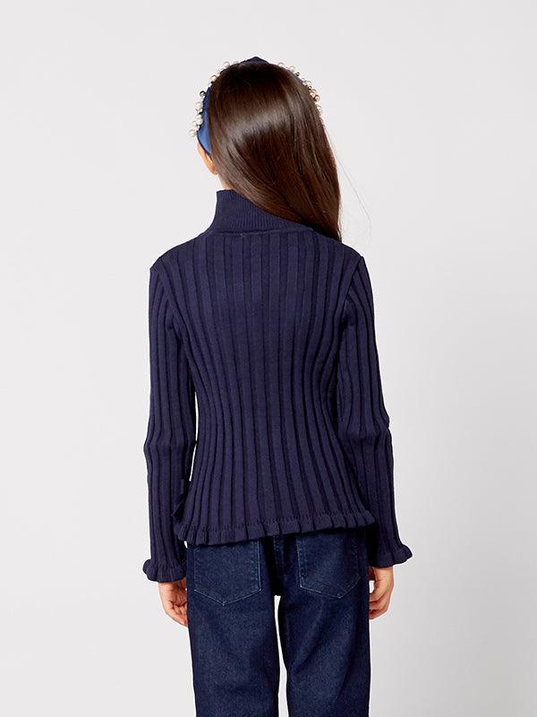 Navy Blue Turtleneck Warmer - One Friday World