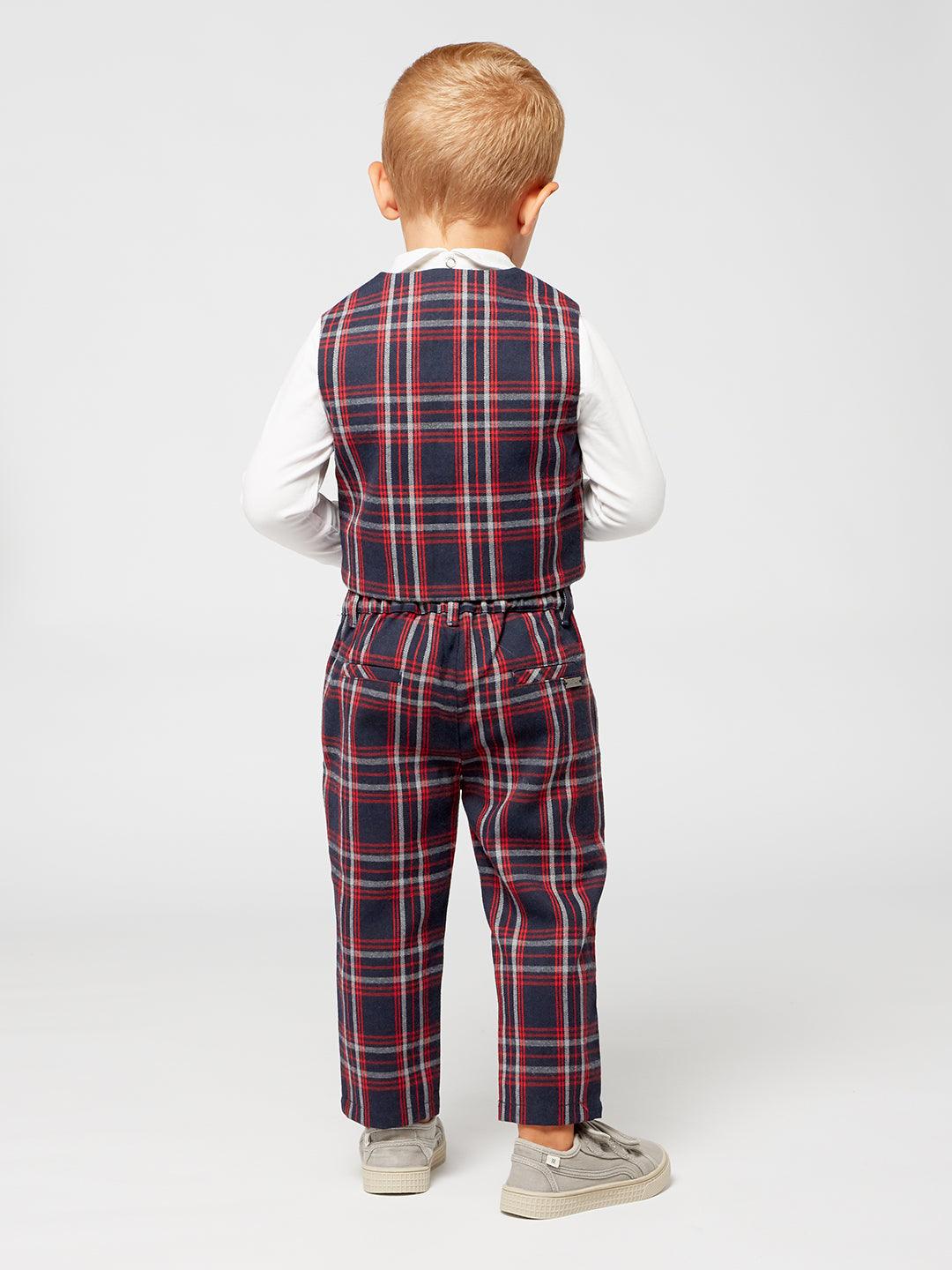 One Friday Red Checks Baby Sets - One Friday World