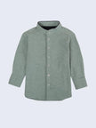 One Friday Green Full Sleeves Shirt - One Friday World