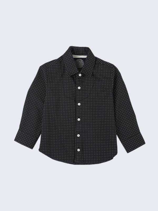 One Friday Black Dotted Shirt - One Friday World