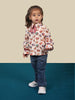 One Friday Kids Girls Multi Color Crown Printed Shirt - One Friday World