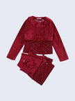 One Friday Burgundy Suede Culottes - One Friday World