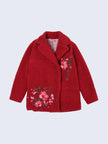 Red Buttoned Coat - One Friday World