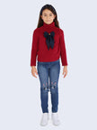 One Friday Red Top with Blue Bow - One Friday World