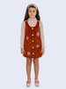 One Friday Brown Sleeveless Corduroy Dress - One Friday World