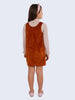 One Friday Brown Sleeveless Corduroy Dress - One Friday World