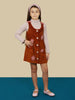 One Friday Brown Sleeveless Corduroy Dress - One Friday World