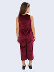 One Friday Maroon Corduroy Jumpsuit - One Friday World