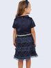 One Friday Navy Blue Frill Dress - One Friday World