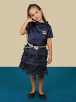 One Friday Navy Blue Frill Dress - One Friday World