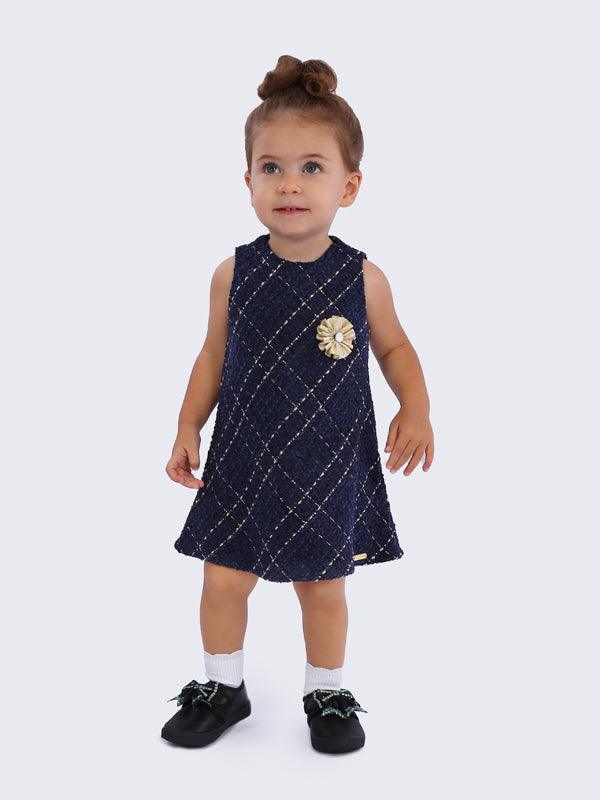 One Friday Navy Blue Sleeveless Dress - One Friday World