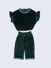 One Friday Green Frill Trouser - One Friday World