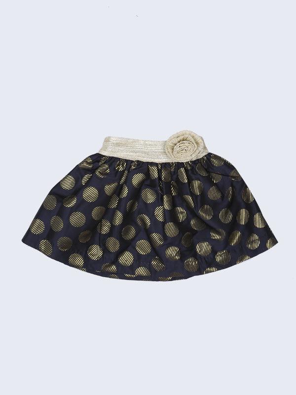 One Friday Black and Gold Polka Dot Skirt - One Friday World