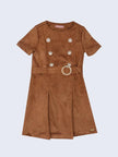 One Friday Brown Suede Dress - One Friday World