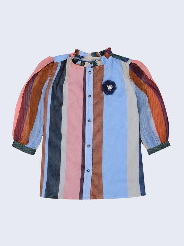 One Friday Multicolor Striped Top - One Friday World