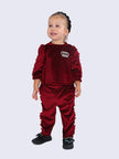 One Friday Burgundy Velvet Infant Trouser - One Friday World