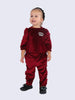 One Friday Burgundy Velvet Infant Trouser - One Friday World