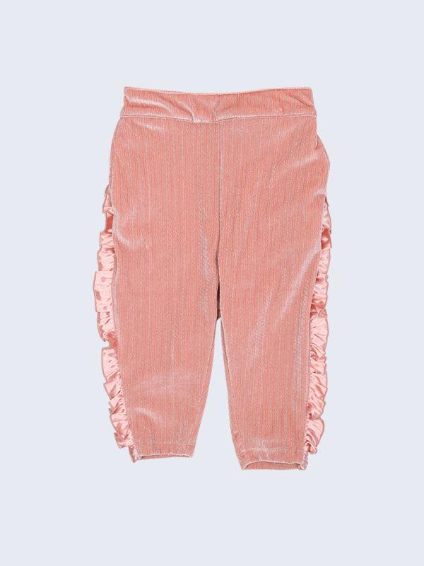 One Friday Pink Solid Trouser - One Friday World