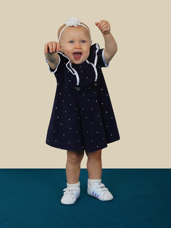 One Friday Navy Blue Star Print Dress - One Friday World