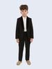 One Friday Black 3 Piece Solid Suit - One Friday World