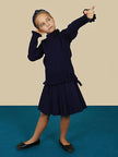 One Friday Navy Blue Solid Jumper - One Friday World