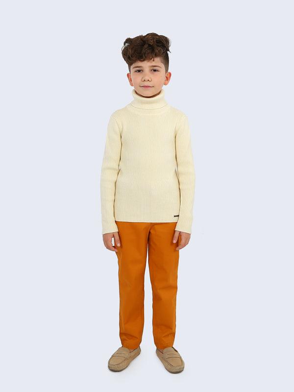 One Friday Mustard Solid Trouser - One Friday World