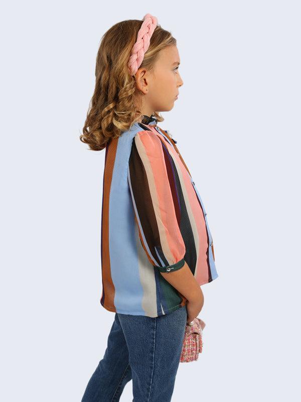 One Friday Multicolor Striped Top - One Friday World