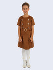 One Friday Brown Suede Dress - One Friday World