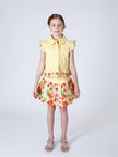 One Friday Yellow Multi Fruit Printed Skirt - One Friday World