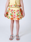 One Friday Yellow Multi Fruit Printed Skirt - One Friday World