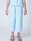 One Friday Aqua Pleated Culotte - One Friday World