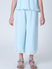 One Friday Aqua Pleated Culotte - One Friday World