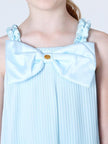 One Friday Aqua Pleated Top - One Friday World