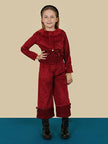 Red Corduroy Frill Jacket - One Friday World