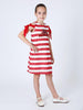 One Friday Red Minnie Printed Dress - One Friday World