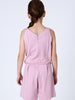 One Friday Pink Solid Jumpsuit - One Friday World