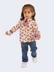 One Friday Kids Girls Multi Color Crown Printed Shirt - One Friday World