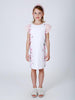 One Friday White Round Neck Dress - One Friday World