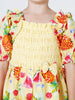 One Friday Yellow Multi Fruit Printed Dress - One Friday World