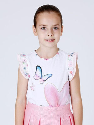 One Friday Pink Butterfly Top - One Friday World