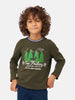 One Friday Green Full Sleeve T-shirt - One Friday World