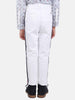 One Friday White Solid Trouser - One Friday World