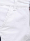 One Friday White Solid Trouser - One Friday World