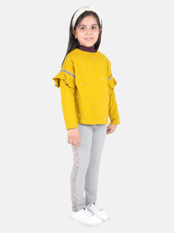 One Friday Mustard Full Sleeve Top - One Friday World